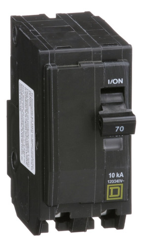 Pastilla Interruptor Termomagnetico 2 Polos 70a Squaredqo270