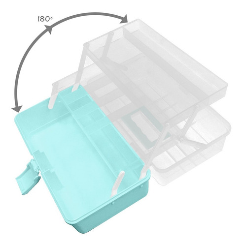 Imagen 5 de 10 de Caja Plastica Organizadora Multiuso Con Divisiones.