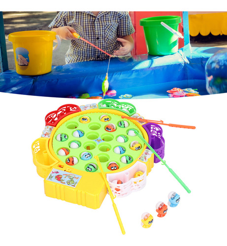 Juego De Pesca, Juego De Pesca Giratorio Con 24 Peces Y 5 Ca
