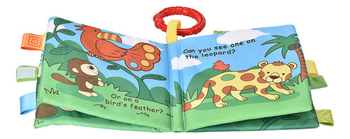 Libro De Tela, Juguete Baby Soft Story, El Bebé Sonaja Tempr