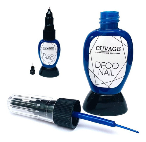 Imagen 4 de 10 de Esmaltes Con Pincel Liner Doble Punta Deco Nail Art X 8 C