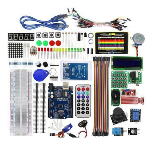 Kit Iniciante Arduino Uno 3 Completo 83 Pcs + Estojo