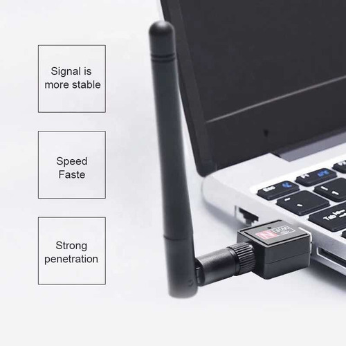 Imagen 3 de 5 de Antena Para Wifi Usb 802.11n 300mbps