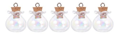Botella De Deseos En Miniatura Con Tarros Pequeños De Crista
