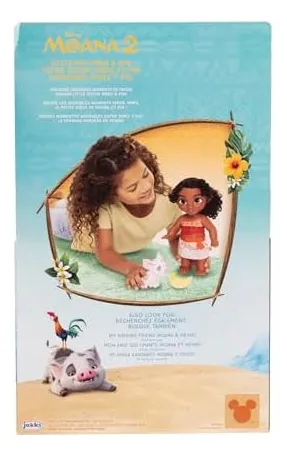 Disney Moana 2 Little Sis Simea Doll & Pua Figure - Juego De