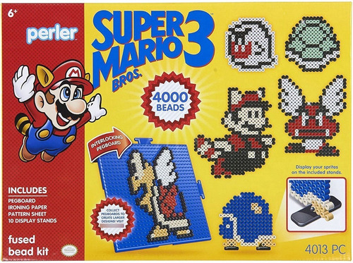 Perler Beads 4000 Super Mario Bros 3 Deluxe Kit Nintendo