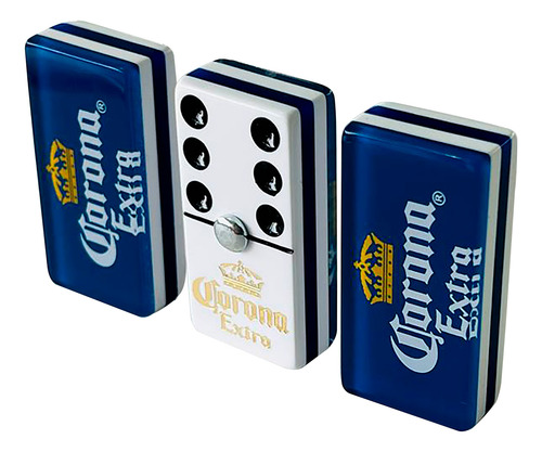 Dominó Corona Extra Cierre Blanco / Domino Corona Extra Azul