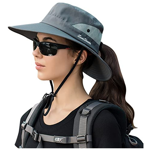 Sombrero De Sol De Verano Para Mujer Upf50+, Protección Uv Y