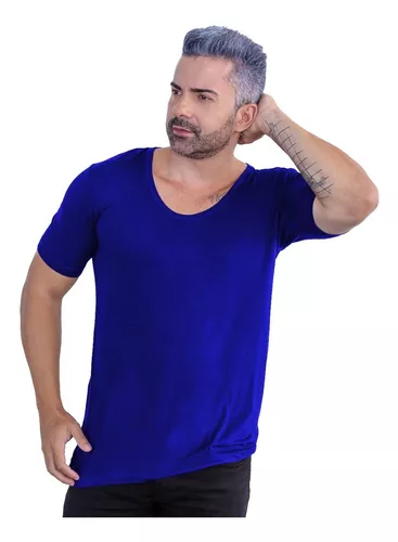 T shirt gola canoa masculina