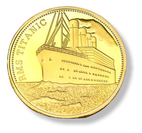 Imagen 6 de 10 de Moneda Conmemorativa Del Titanic Al32
