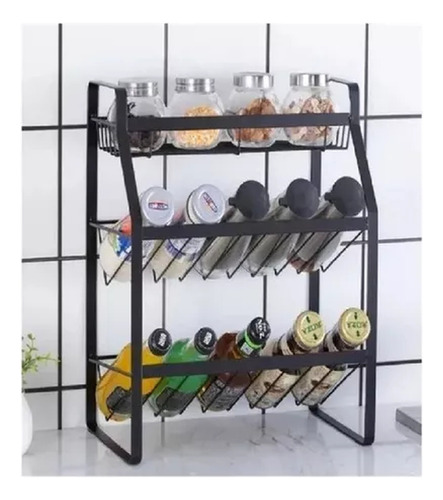 Organizador Multifuncional De Botellas Y Especias 3 Niveles