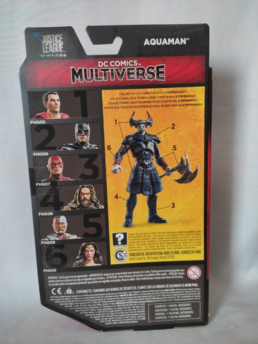 Imagen 2 de 2 de Aquaman Dc Multiverse Baf Steppenwolf Liga De La Justicia