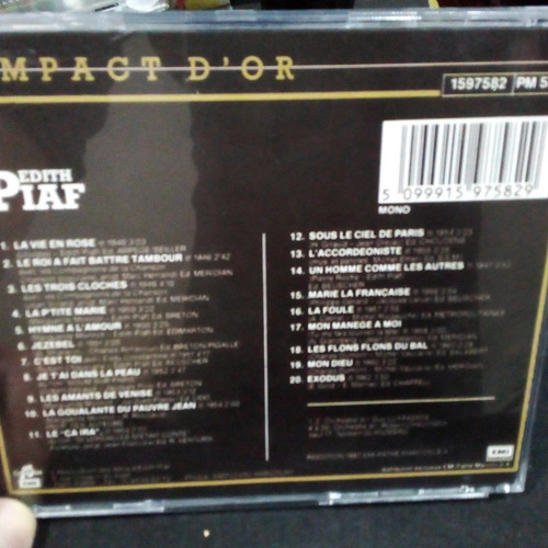 Cd Edith Piaf - Edith Piaf - Importado (Usado)