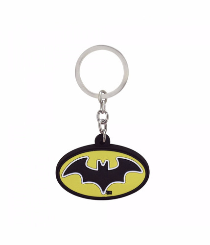 Chaveiro Emborrachado Batman Logo Morcego Liga Da Justiça