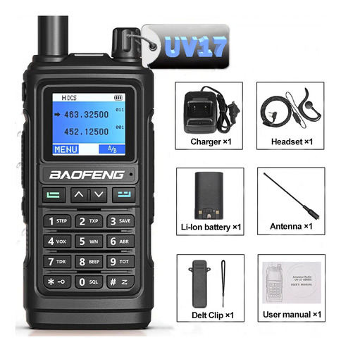 Rádio UHF Gps Uv-17 Gps Profissional sem usar as mãos da Baofeng