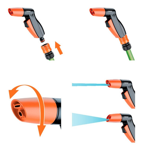 Pistola Elegant Riego 2 Funciones 9081 Claber Italia