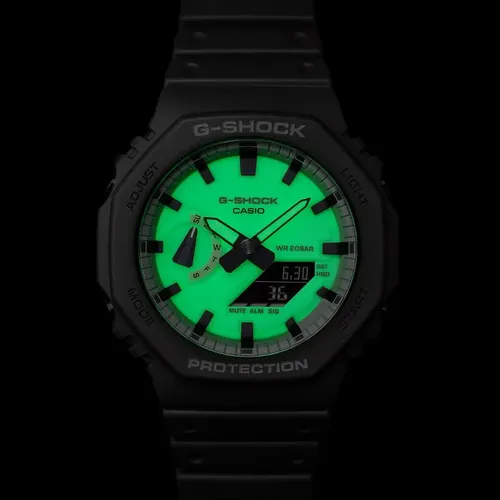Relógio Casio G-shock Ga-2100hd-8a Carbon Core Green Lantern