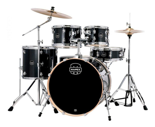 Bateria Mapex Venus, 5 unidades C/HW VE5294ftc-vh, cor preta, Galaxy Sparkle