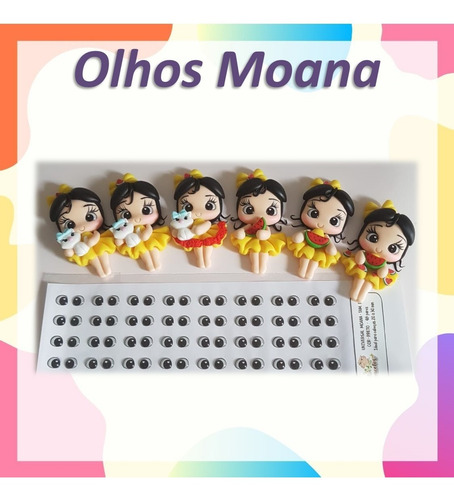 Imagem 7 de 10 de Cartela De Olhos Resinados Para Biscuit Vários Modelos -pp E