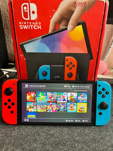 Nintendo Switch Oled Con Magia Con Micro Sd 128gb Negro (Usado)