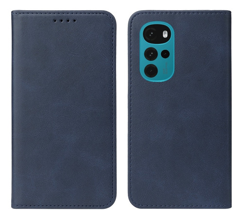 Funda Case For Motorola Moto G22 Flip Cover Azul Antishock