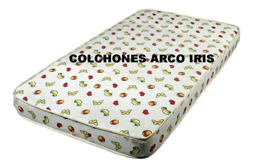 Colchon P/ Cuna Funcional 140x80x12 Arcoiris Babymovil