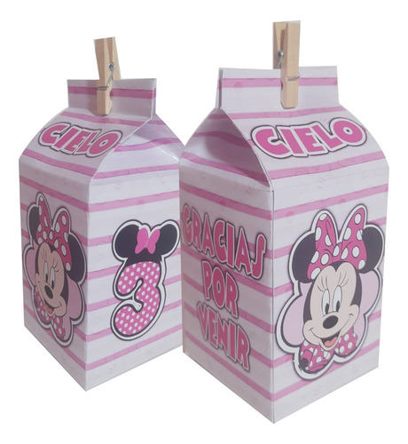 10 Cajitas Golosineras Personalizadas Milk Box Lecheritas