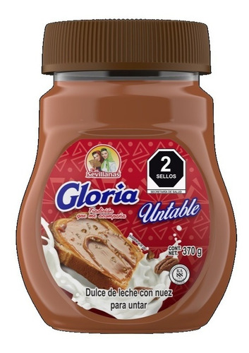 Gloria Untable Dulce De Leche Con Nuez Las Sevillana 2pack