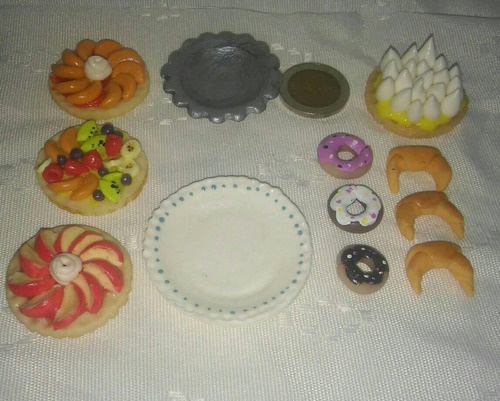 Comida Miniatura Para Barbie Y Vajillas X 25 Piezas. Stock!