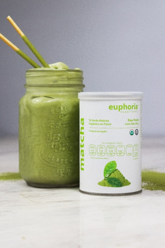 Imagen 4 de 4 de Té Matcha Orgánico 50g Certificado En Polvo Euphoria