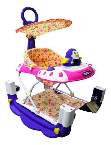 Andadera Mecedora Con Toldo Para Bebe Mecedora Pinguino