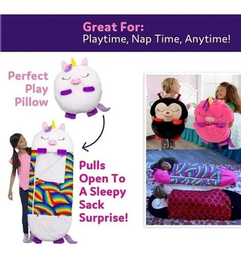Imagen 6 de 7 de Saco De Dormir Nappers Happy Kids, 135 Cm X 50 Cm, Pequeño