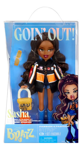 Muñeca Bratz Goin Out! - Sasha - Coleccionable con Accesorios Incluidos - Regalo Ideal para niñas
