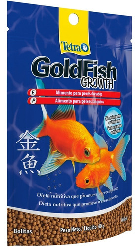 Alimento Tetra Goldfish Growth 40g Peces Agua Fria Carassius