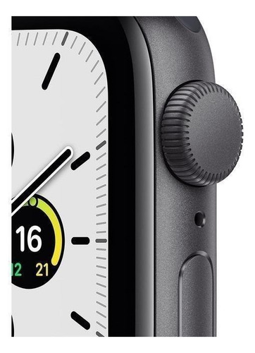 Imagen 2 de 7 de Apple Watch SE (GPS, 40mm) - Caja de aluminio color gris espacial - Correa deportiva Azul medianoche