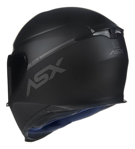 Capacete Asx Eagle Solid Fosco Preto/cinza 60 Preto/cinza 59/60