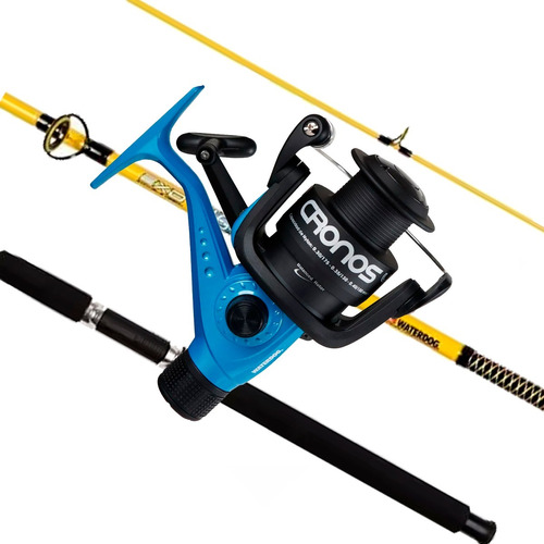 Combo Variada Waterdog Caña Bigwater 2.40mts Reel Cronos 401