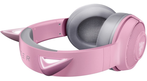 Imagen 5 de 6 de Auriculares Gamer Razer Kraken Bt Kitty Edition Quartz Rosa