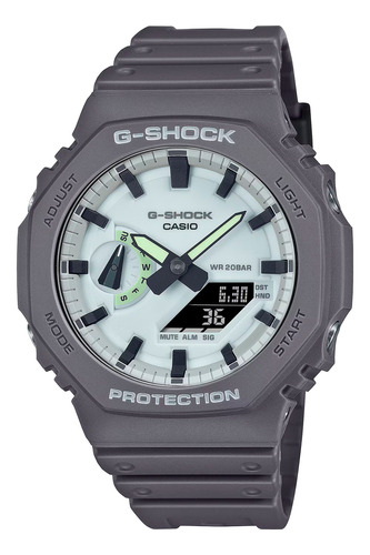 Reloj G-shock Ga-2100hd-8a Carbono/acero Hombre Gris