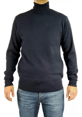 Sweater Tejido Hombre Cuello Subido Beatle 108