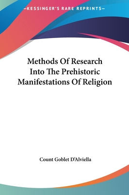 Libro Methods Of Research Into The Prehistoric Manifestat...