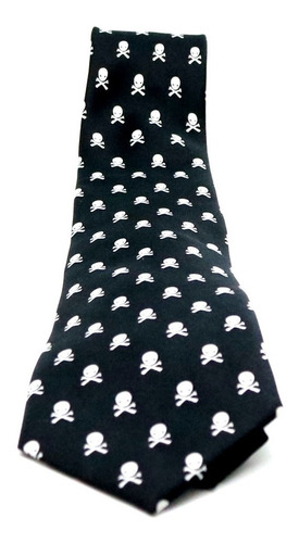 Corbata De Calaveras Blancas