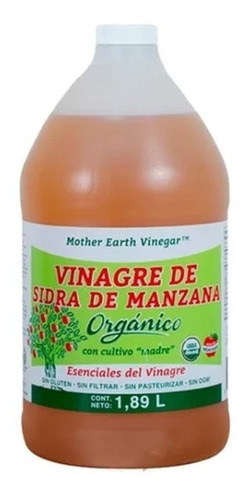 Imagen 1 de 2 de Vinagre De Sidra De Manzana Organico Con Cultivo Madre 