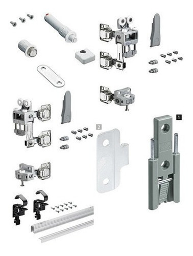 Kit De Closet Para 2 Puertas Plegables Hettich