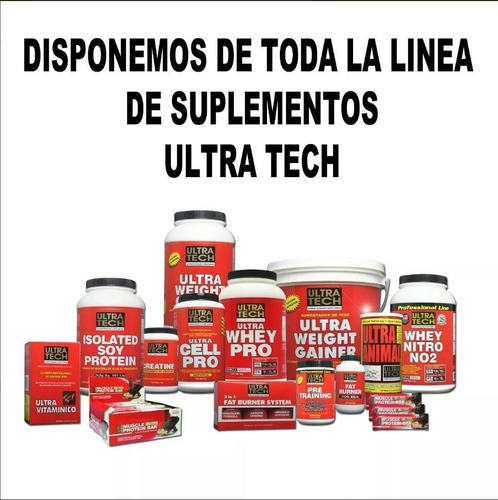 Whey Protein Ultra Tech Promo 2 Potes X 1 Kg C/u + Shaker De Regalo Proteína De Suero Alta Concentración
