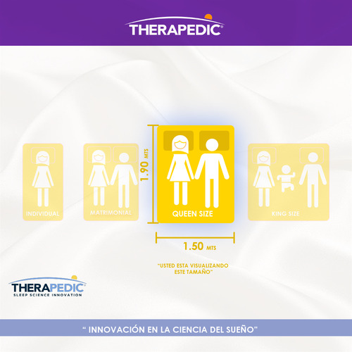 Colchón Queen Size Therapedic Heaven Ortopedic Foam Confort