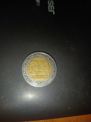 Moneda 10 Pesos Uruguayos De 3 Caras