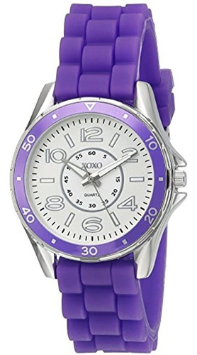 Reloj Casual De Cuarzo Para Mujer Xoxo Purple (modelo: Xo808