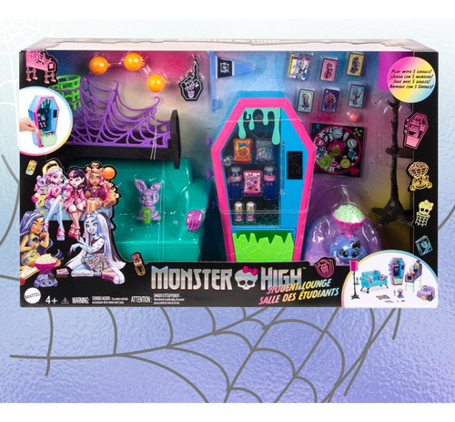 Mattel Monster High Student Lounge Playset Con Accesorios Student Lounge / Playset Con Accesorios (Usado)