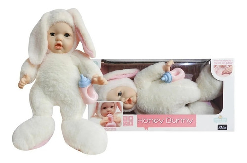 Muñeca Honey Bunny Mi Pequeño Bebe Rosa 45 Cm 3352